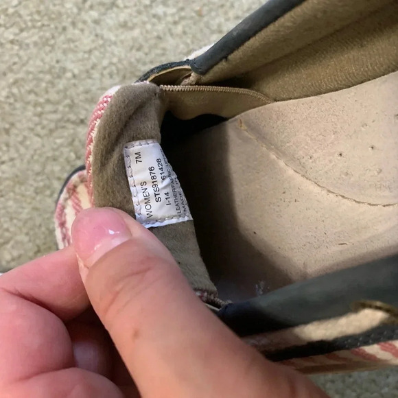 Sperry Top Sider, Women’s 7, red white & blue - Picture 2 of 6